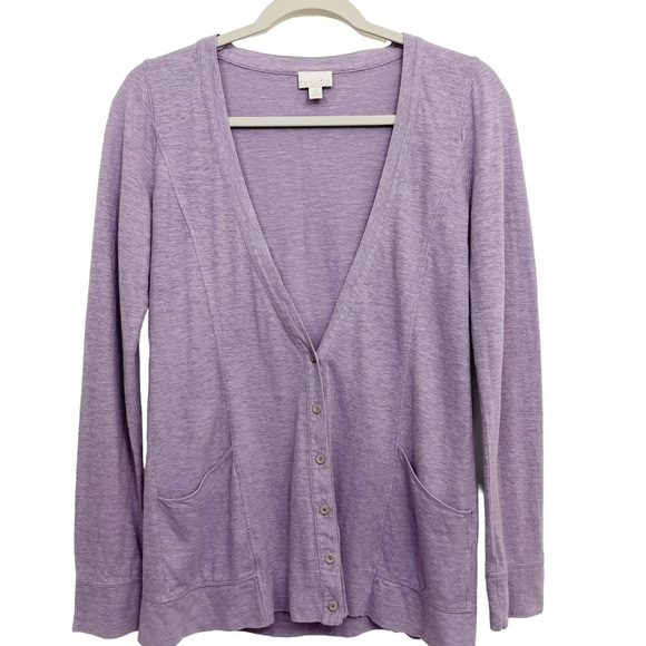 holistia Sweaters - holistia Womens XS Cardigan Hemp & Organic Cotton Purple